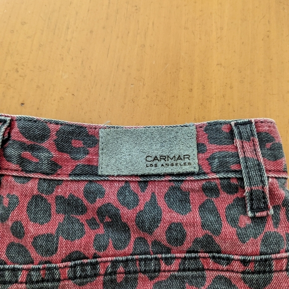 Carmar Beatrice Leopard Print Denim Skirt - Picture 3 of 11